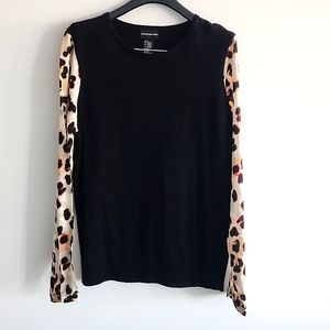 NWOT Silk Sleeve Knit Top Sz Small By Central Park West